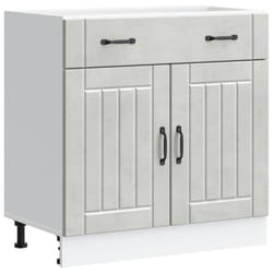 vidaXL Kitchen Base Cabinet Lucca Concrete Grey Engineered Wood