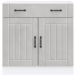 vidaXL Kitchen Base Cabinet Lucca Concrete Grey Engineered Wood - Additional view 2
