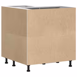 vidaXL Kitchen Corner Base Cabinet Lucca High Gloss White Engineered Wood - Additional view 6