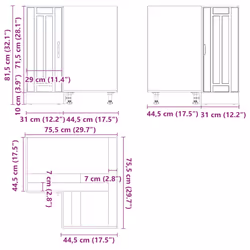 VidaXL 853751 kitchen/dining storage cabinet