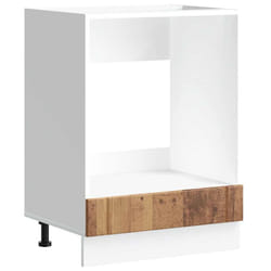 vidaXL Oven Cabinets Kitchen Cabinet Oven Unit 2 pcs Kalmar Engineered Wood - old wood, 1 pcs