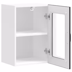 vidaXL Kitchen Wall Cabinet with Glass Door Lucca Black kitchen wall unit - Additional view 6