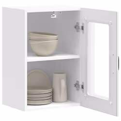 vidaXL Oven Cabinets Kitchen Cabinet Oven Unit 2 pcs Kalmar Engineered Wood - high gloss white, 40 x 31 x 60 cm - Additional view 4