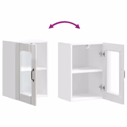 vidaXL Oven Cabinets Kitchen Cabinet Oven Unit 2 pcs Kalmar Engineered Wood - high gloss white, 40 x 31 x 60 cm - Additional view 9
