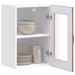 vidaXL Kitchen Wall Cabinet with Glass Door Lucca Old Wood kitchen wall unit - Additional view 4