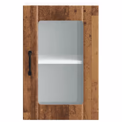 vidaXL Kitchen Wall Cabinet with Glass Door Lucca Old Wood kitchen wall unit - Additional view 5