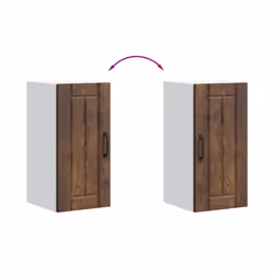 vidaXL Oven Cabinets Kitchen Cabinet Oven Unit 2 pcs Kalmar Engineered Wood - smoked oak, 30 x 31 x 60 cm - Additional view 7