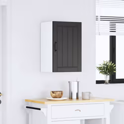 vidaXL Oven Cabinets Kitchen Cabinet Oven Unit 2 pcs Kalmar Engineered Wood - black, 40 x 31 x 60 cm - Additional view 2