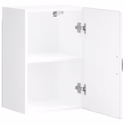 vidaXL Kitchen Wall Cabinet Lucca High Gloss White Engineered Wood - Additional view 5