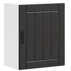 vidaXL Oven Cabinets Kitchen Cabinet Oven Unit 2 pcs Kalmar Engineered Wood - black, 50 x 31 x 60 cm