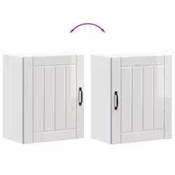 vidaXL Oven Cabinets Kitchen Cabinet Oven Unit 2 pcs Kalmar Engineered Wood - high gloss white, 50 x 31 x 60 cm - Additional view 8