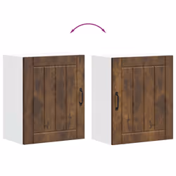 vidaXL Oven Cabinets Kitchen Cabinet Oven Unit 2 pcs Kalmar Engineered Wood - smoked oak, 50 x 31 x 60 cm - Additional view 8