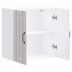 vidaXL Oven Cabinets Kitchen Cabinet Oven Unit 2 pcs Kalmar Engineered Wood - high gloss white, 60 x 31 x 60 cm - Additional view 5
