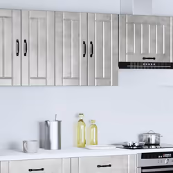 vidaXL Oven Cabinets Kitchen Cabinet Oven Unit 2 pcs Kalmar Engineered Wood - concrete grey, 60 x 31 x 60 cm - Additional view 2