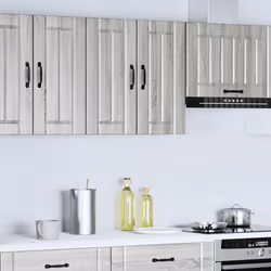 vidaXL Oven Cabinets Kitchen Cabinet Oven Unit 2 pcs Kalmar Engineered Wood - grey sonoma, 60 x 31 x 60 cm - Additional view 2