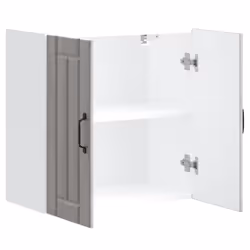vidaXL Oven Cabinets Kitchen Cabinet Oven Unit 2 pcs Kalmar Engineered Wood - grey sonoma, 60 x 31 x 60 cm - Additional view 5