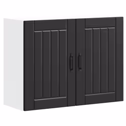 vidaXL Kitchen Wall Cabinet Lucca Black Engineered Wood kitchen wall unit