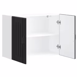 vidaXL Kitchen Wall Cabinet Lucca Black Engineered Wood kitchen wall unit - Additional view 4