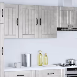 vidaXL Kitchen Wall Cabinet Lucca Concrete Grey Engineered Wood - Additional view 2
