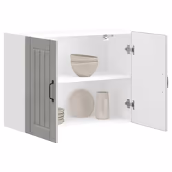 vidaXL Kitchen Wall Cabinet Lucca Concrete Grey Engineered Wood - Additional view 7