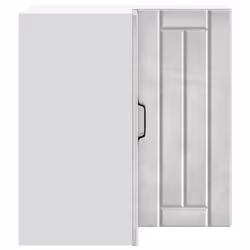 vidaXL Kitchen Wall Corner Cabinet Lucca Concrete Grey Engineered Wood - Additional view 5