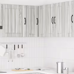 vidaXL Oven Cabinets Kitchen Cabinet Oven Unit 2 pcs Kalmar Engineered Wood - grey sonoma, 1 pcs