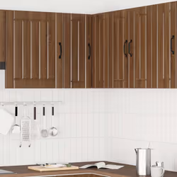 vidaXL Oven Cabinets Kitchen Cabinet Oven Unit 2 pcs Kalmar Engineered Wood - brown oak, 57 x 57 x 60 cm - Additional view 2