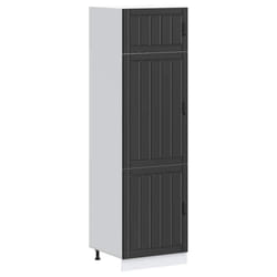 vidaXL Kitchen Cupboard Lucca Black Engineered Wood kitchen cabinet unit