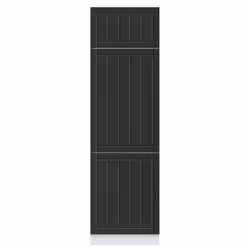 vidaXL Kitchen Cupboard Lucca Black Engineered Wood kitchen cabinet unit