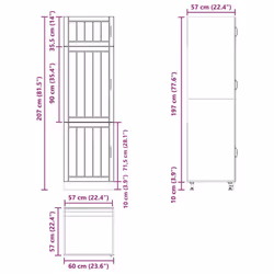 vidaXL Kitchen Cupboard Lucca Sonoma Oak Engineered Wood kitchen cabinet unit - Additional view 10