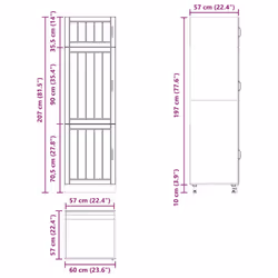 vidaXL Kitchen Cupboard Lucca Artisan Oak Engineered Wood kitchen cabinet unit - Additional view 10