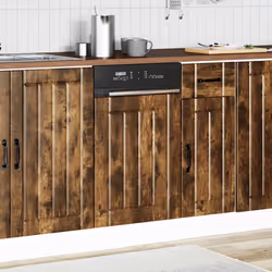 vidaXL Oven Cabinets Kitchen Cabinet Oven Unit 2 pcs Kalmar Engineered Wood - smoked oak, 45 x 1.5 x 67 cm - Additional view 2