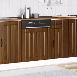 vidaXL Oven Cabinets Kitchen Cabinet Oven Unit 2 pcs Kalmar Engineered Wood - brown oak, 60 x 1.5 x 67 cm - Additional view 2