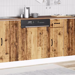 vidaXL Oven Cabinets Kitchen Cabinet Oven Unit 2 pcs Kalmar Engineered Wood - old wood, 60 x 1.5 x 67 cm - Additional view 2