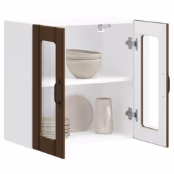 vidaXL Oven Cabinets Kitchen Cabinet Oven Unit 2 pcs Kalmar Engineered Wood - brown oak, 60 x 31 x 60 cm - Additional view 4