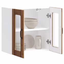 vidaXL Oven Cabinets Kitchen Cabinet Oven Unit 2 pcs Kalmar Engineered Wood - old wood, 60 x 31 x 60 cm - Additional view 4