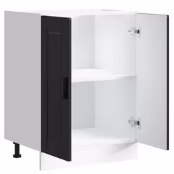 vidaXL Kitchen Base CabinetÂ Porto Black Engineered Wood sink base cabinet - Additional view 4