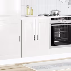 vidaXL Kitchen Base CabinetÂ Porto High Gloss White Engineered Wood
