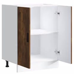 vidaXL Kitchen Base CabinetÂ Porto Smoked Oak Engineered Wood sink base cabinet - Additional view 4