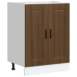 vidaXL Kitchen Base CabinetÂ Porto Brown Oak Engineered Wood sink base cabinet