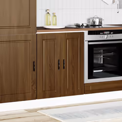 vidaXL Kitchen Base CabinetÂ Porto Brown Oak Engineered Wood sink base cabinet