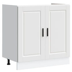 vidaXL Oven CabinetÂ Kitchen Cabinet Oven Unit Oven Base Unit Engineered Wood - sink base cabinet 80 cm