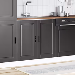 vidaXL Sink Base CabinetÂ "Porto" Black 80x46x81.5 cmÂ Engineered Wood