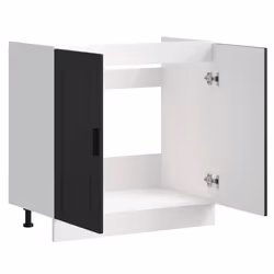 vidaXL Sink Base CabinetÂ "Porto" Black 80x46x81.5 cmÂ Engineered Wood - Additional view 4