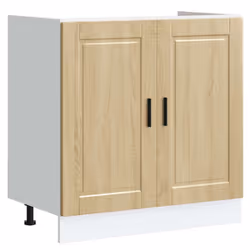 vidaXL Sink Base Cabinet "Porto" Sonoma Oak 80x46x81.5 cm Engineered Wood