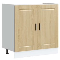 vidaXL Sink Base CabinetÂ "Porto" Sonoma Oak 80x46x81.5 cmÂ Engineered Wood