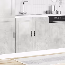 vidaXL Sink Base CabinetÂ "Porto" Concrete Grey 80x46x81.5 cmÂ Engineered Wood