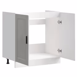 vidaXL Sink Base CabinetÂ "Porto" Concrete Grey 80x46x81.5 cmÂ Engineered Wood - Additional view 4
