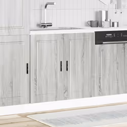 vidaXL Sink Base CabinetÂ "Porto" Grey Sonoma 80x46x81.5 cmÂ Engineered Wood
