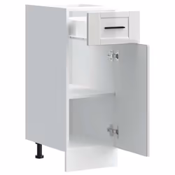 vidaXL Oven CabinetÂ Kitchen Cabinet Oven Unit Oven Base Unit Engineered Wood - high gloss white, 1 pcs - Additional view 4